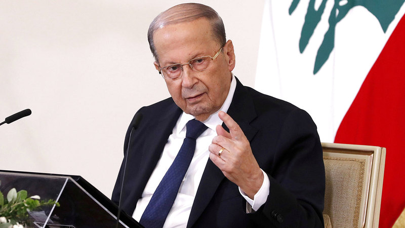 ميشال عون رئيس الجمهورية وحليف «حزب الله».  رويترز