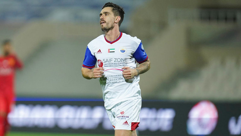 إيغور يعتبر من أبرز المحترفين الأجانب في تاريخ نادي الشارقة.  تصوير: إريك أرازاس