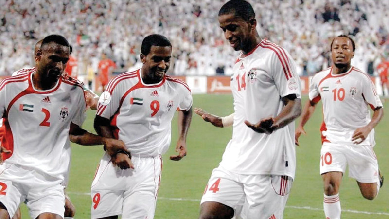 بشير سعيد لعب سنوات عديدة مع المنتخب الوطني.   من المصدر