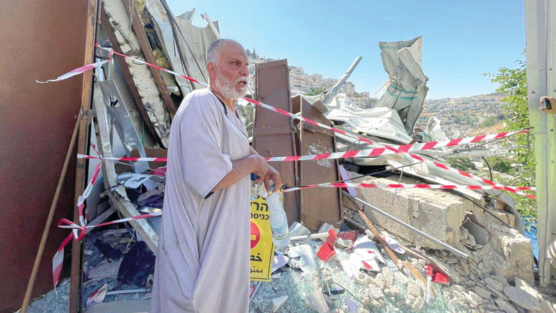 الاحتلال هدم منشأة نضال الرجبي في حي البستان.    الإمارات اليوم