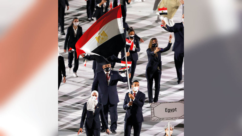 الوفد المصري.   رويترز