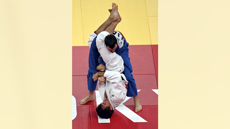 من مواجهة سكرتوف للسويدي ماكياس.   أ.ف.ب