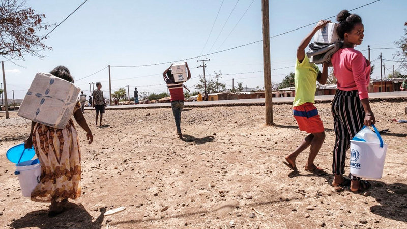 معاناة سكان مخيم ماي عيني متواصلة.  أرشيفية