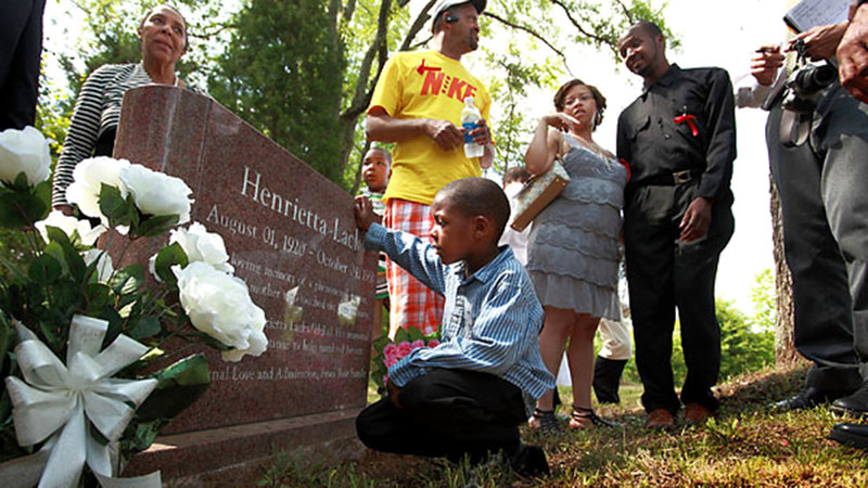 توفيت هنرييتا لاكس عام 1951 في مستشفى جونز هوبكنز وهي في الـ31 من العمر.           أ.ف.ب