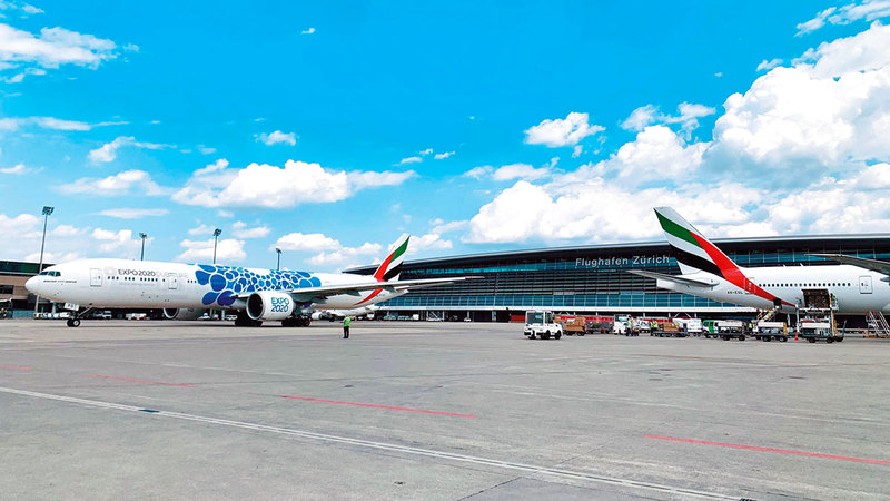 البحث عن رحلا ت الطيران والفنادق يدل على الإقبال المتزايد الذي تشهده دبي وسرعة تعافي سياحة الأعمال.  أرشيفية