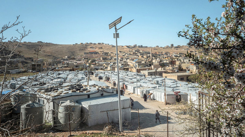 مخيم عرسال الذي تعمل فيه منظمة «أطباء بلا حدود»  من المصدر