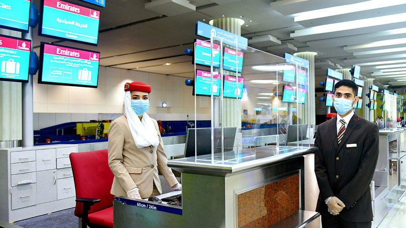 &laquo;طيران الإمارات&raquo; تعكف على إعادة بناء شبكتها العالمية تدريجياً بأمان واستدامة.  أرشيفية