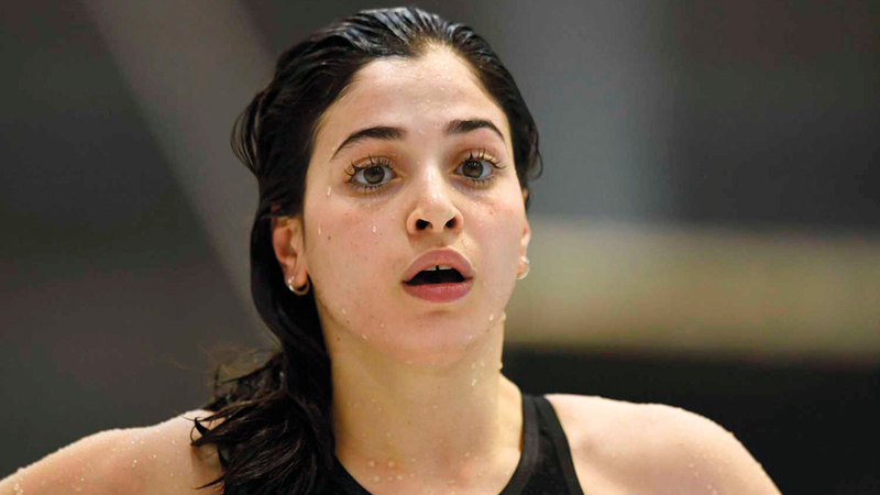 يسرى مارديني تعتبر حكايتها واحدة من العديد من قصص العذاب الاستثنائي، والنصر الذي يرويه فريق اللاجئين.  أرشيفية