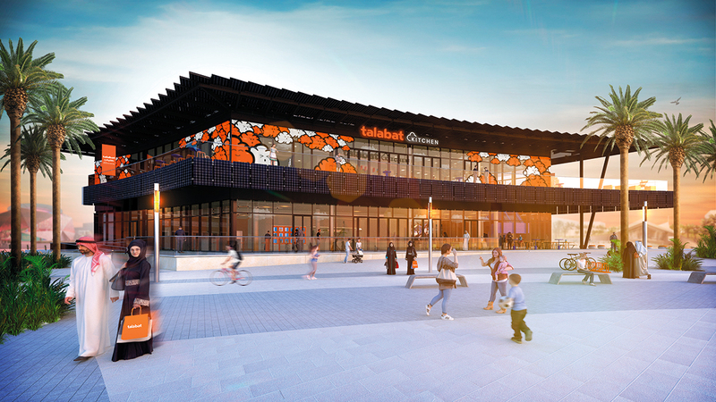 مطبخ «طلبات» مُبتكر ومُستدام يمتد على طابقين.    من المصدر