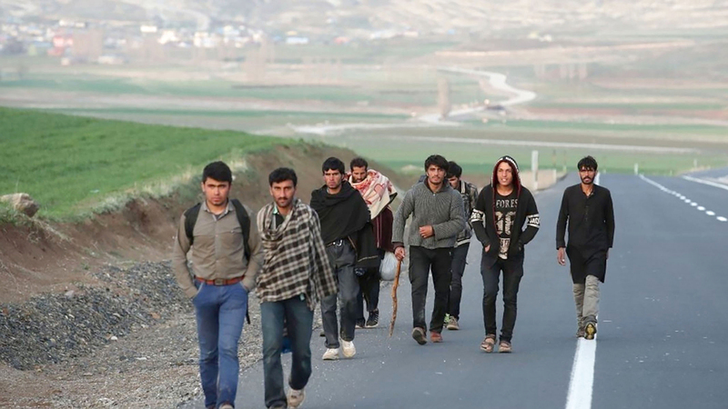 المهاجرون الأفغان يتدفقون على شرق تركيا سعياً للهجرة إلى أوروبا.  أرشيفية