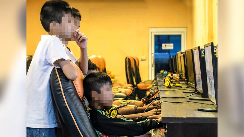 شرطة أبوظبي حذرت من خطورة الألعاب الإلكترونية على الأطفال.  أرشيفية