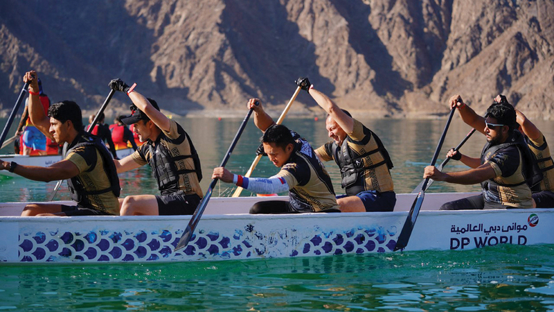 جانب من الرياضات البحرية في دبي.  الإمارات اليوم