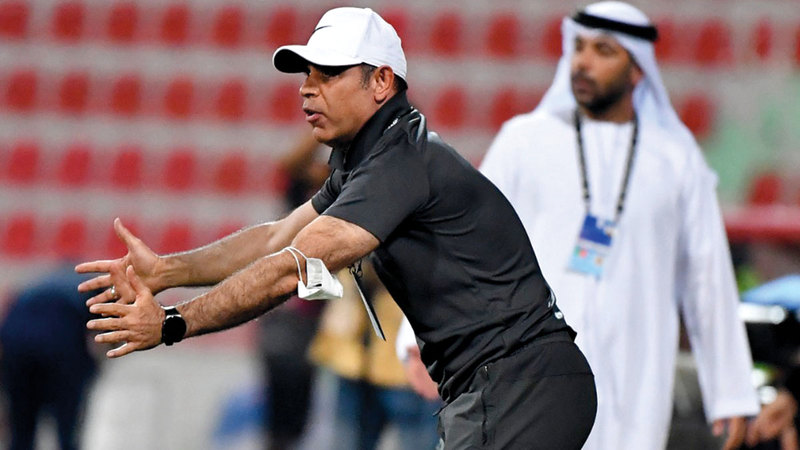 مهدي علي تغلب على العنبري للمرة الثالثة على التوالي.	 تصوير: أسامة أبوغانم