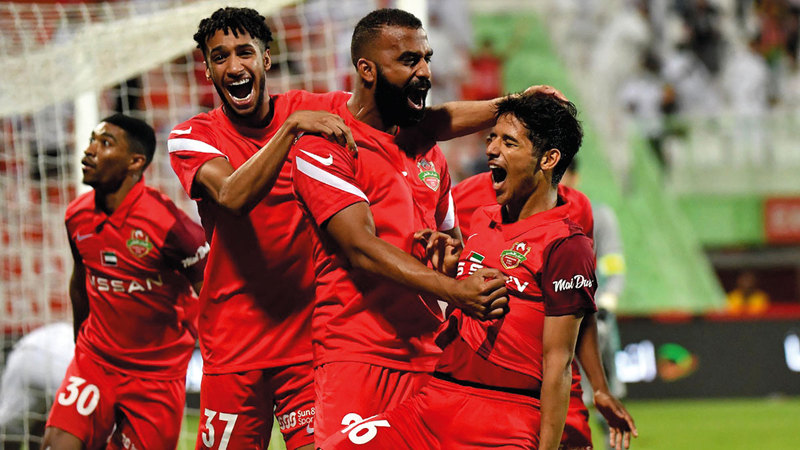 مهدي قائدي أحرز هدف الفوز في الوقت القاتل.   تصوير: أسامة أبوغانم