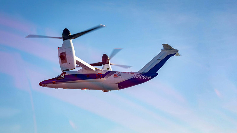 طائرة «tiltrotor AW609».   من المصدر