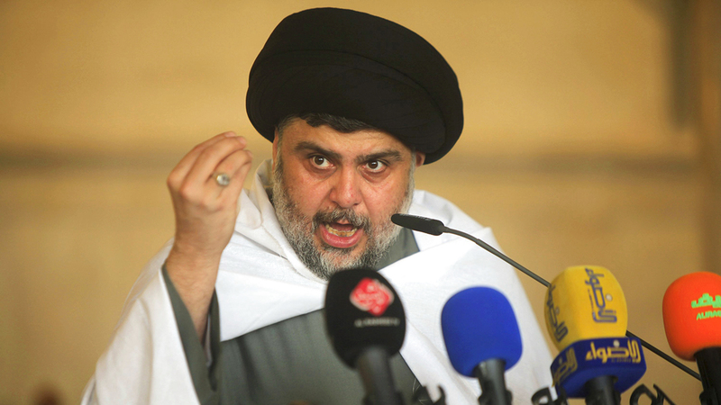 الصدر انسحب من حملة انتخابية سابقة نتيجة احتراق مستشفيين في بغداد والناصرية.  رويترز