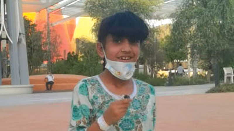 عائشة: «أنا من الإمارات.. تعالوا (إكسبو 2020 دبي)، وايد حلو».