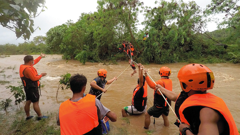المنطقة المنكوبة شهدت كوارث مماثلة في الماضي.  إي.بي.إيه
