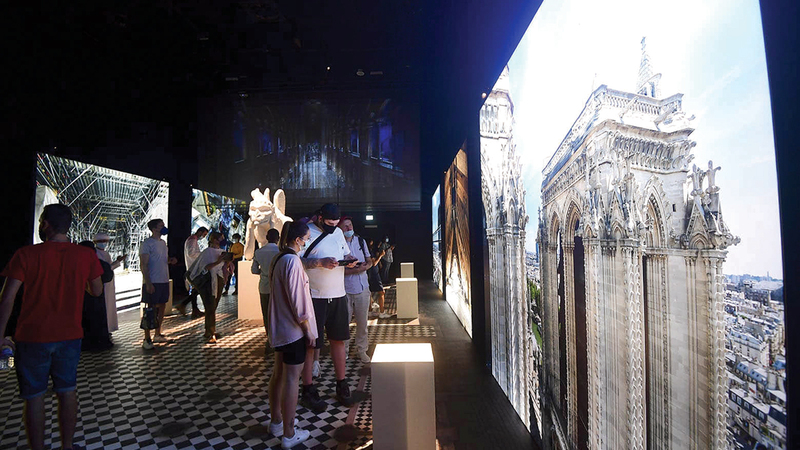 الجناح الفرنسي في «إكسبو 2020 دبي».  تصوير: باتريك كاستيلو