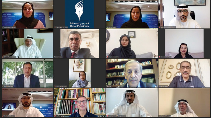 خلال اجتماع مجلس جائزة الصحافة العربية الذي عقد عن بُعد.   من المصدر