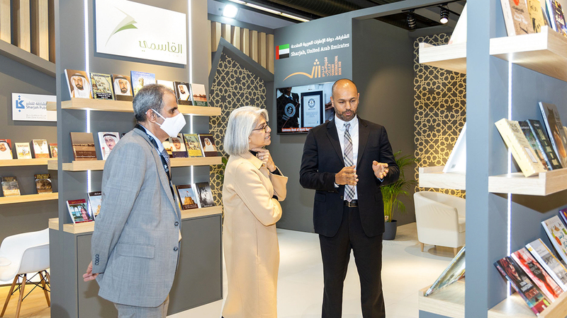 جناح هيئة الشارقة للكتاب في معرض «فرانكفورت الدولي للكتاب».    من المصدر