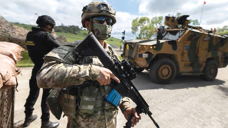 القوات التركية اتهمت بدعم تنظيمي «القاعدة» و«داعش» في أفغانستان.   أرشيفية