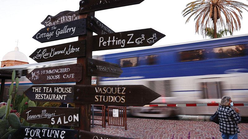 محطة قطار في كاليفورنيا بحاجة إلى تجديد مع كثير من المحطات غيرها.   غيتي