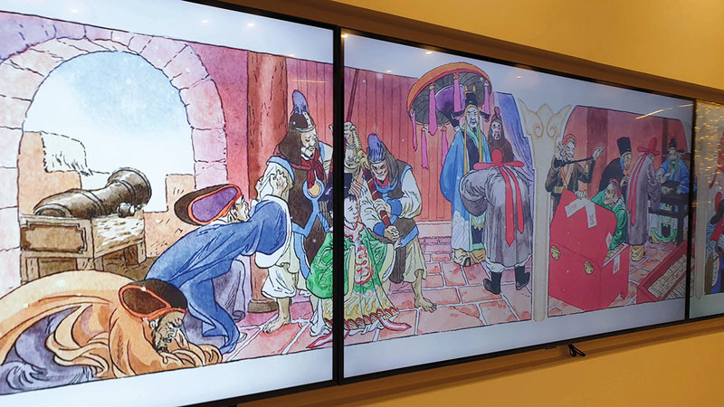 لوحات ناطقة ومتحركة تحكي تاريخ فيتنام.  من المصدر