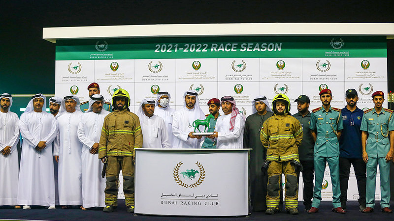 صورة «دبي لسباق الخيل» يحتفي بـ «خط الدفاع الأول» في «ميدان»
