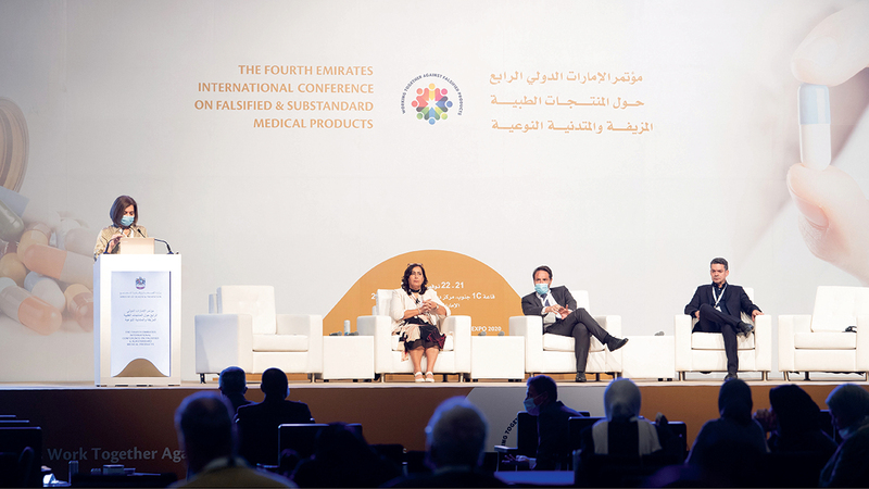 المؤتمر شهد مشاركة 609 من الخبراء والمتخصصين في صناعة الدواء.     تصوير: أحمد عرديتي