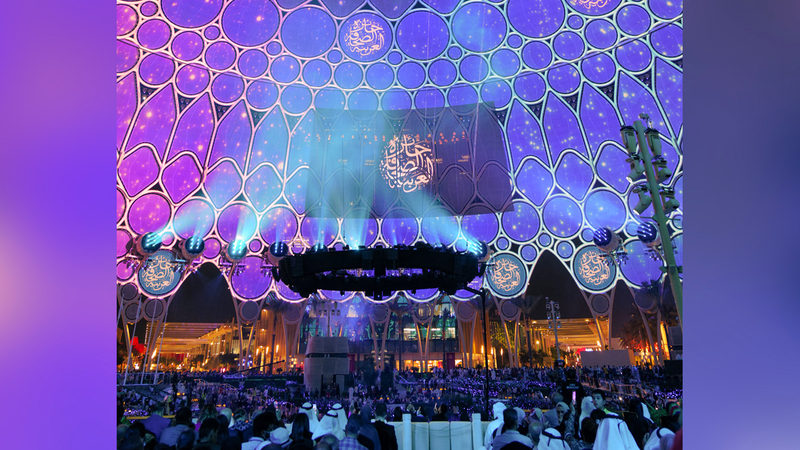 خلال حفل تكريم الفائزين ضمن الدورة الـ20 لجائزة الصحافة العربية.  وام