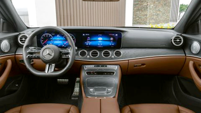 طرز «مرسيدس بنز أي 300» تحافظ على معايير السلامة المرتفعة.   من المصدر