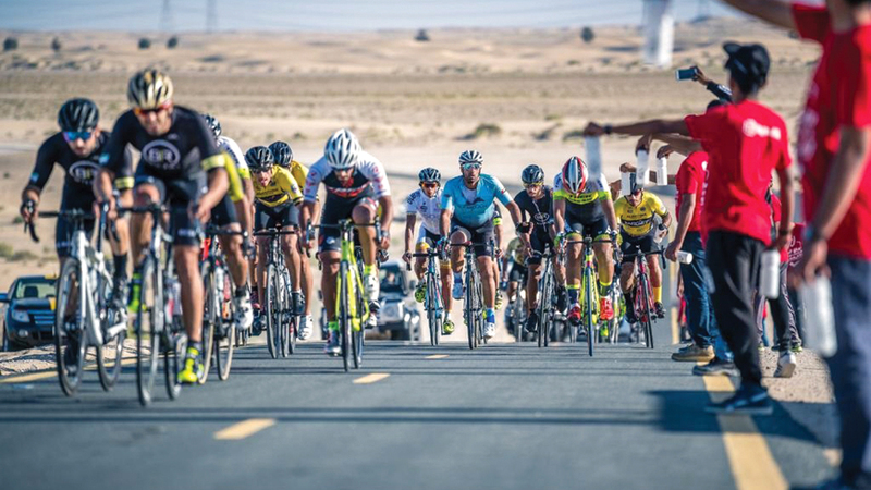 سباقات مختلفة تقام في بطولة السلم.   من المصدر