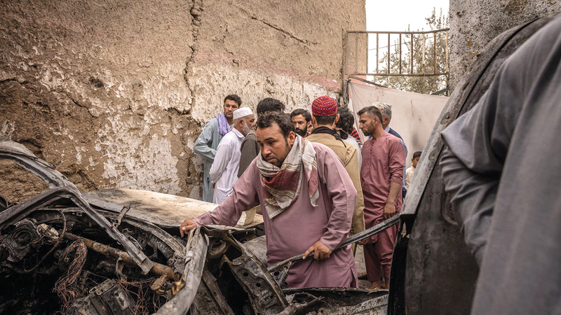 الضربة الأميركية شُنت عشية الانسحاب الأميركي من أفغانستان الذي انتهى في 30 أغسطس.   رويترز