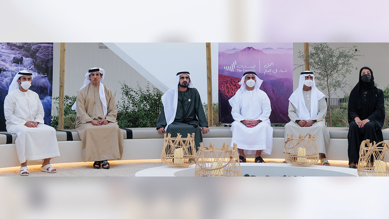 محمد بن راشد خلال إطلاق حملة «أجمل شتاء في العالم» في فعالية خاصة عقدت في «إكسبو دبي».    وام