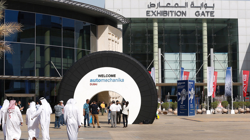 «أوتوميكانيكا دبي» أكبر معرض تجاري دولي مُتخصص في خدمات ما بعد البيع للسيارات في الشرق الأوسط.  أرشيفية