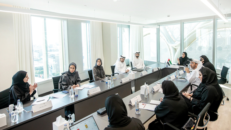 خلال اجتماع المجلس في مقر «إكسبو 2020 دبي».  من المصدر