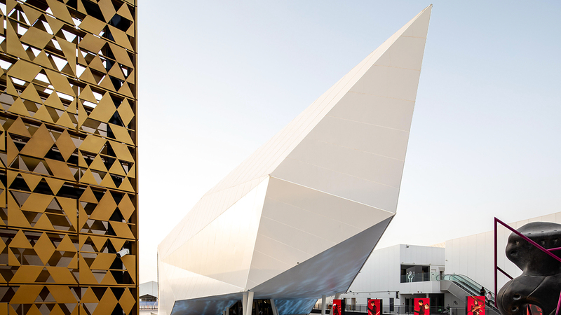 واجهة جناح صربيا في «إكسبو 2020 دبي».   من المصدر