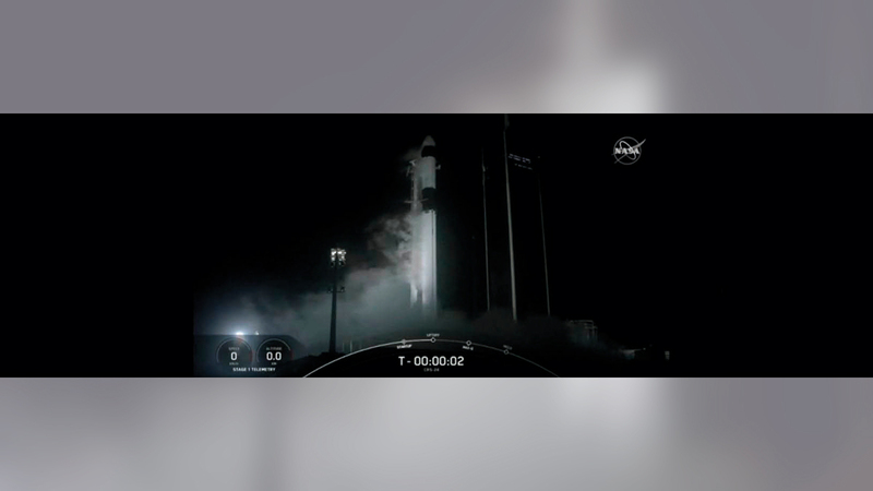 «ضوء1» تم إطلاقه إلى محطة الفضاء عبر صاروخ «فالكون 9».   من المصدر