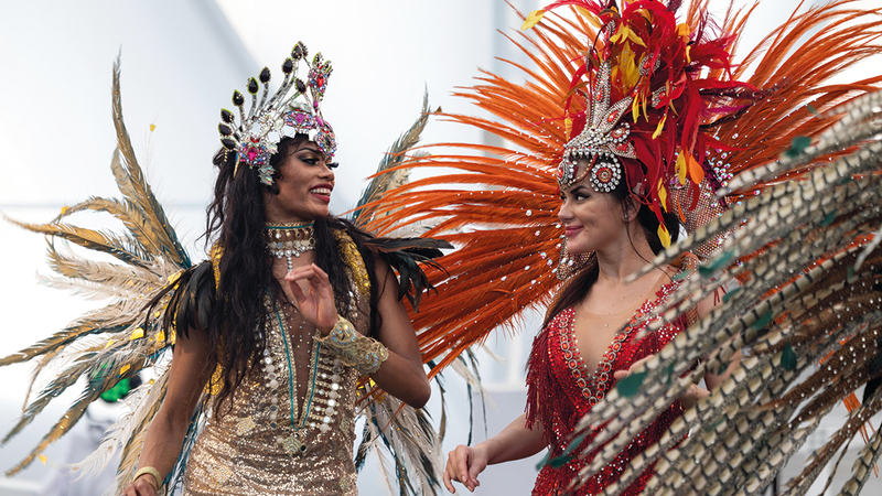 العروض تصحب زوّار «إكسبو» إلى أجواء البرازيل الصاخبة وموسيقاها وعروضها النابضة بالحياة.   من المصدر