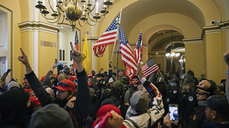 اجتياح الكابيتول من قبل مثيري الشغب.   أرشيفية