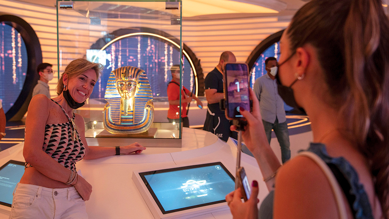 تاريخ مصر يستقطب زوار «إكسبو».   من المصدر