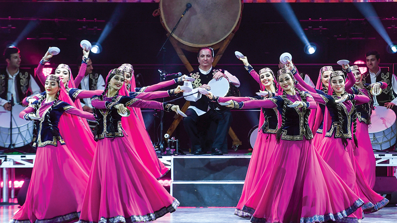 &laquo;الفرقة&raquo; تجحت في تجسيد التراث الأذري.   من المصدر