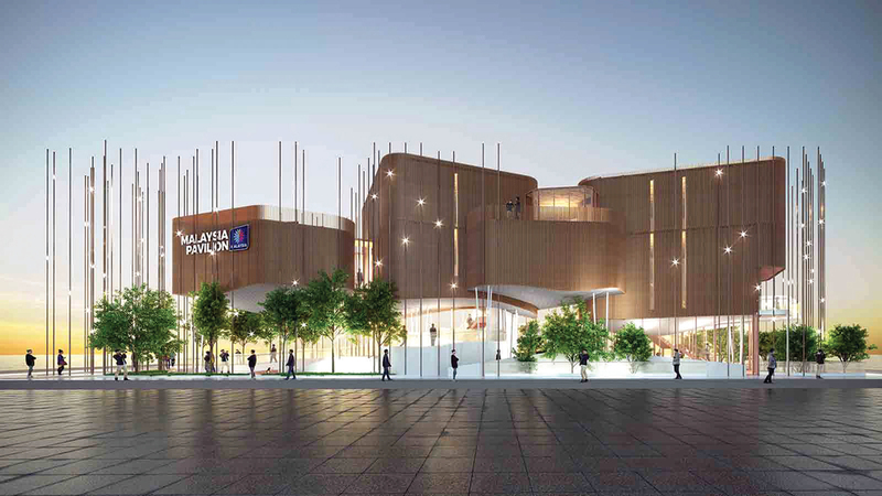 جناح ماليزيا يجسّد التزامها بالاستدامة وتعزيز العلاقة التكافلية بين الإنسان والطبيعة.  تصوير: أحمد عرديتي