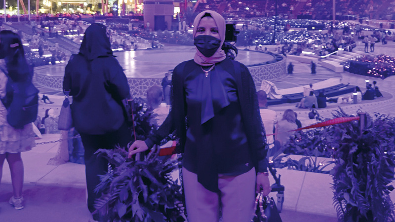 سامية عبدالفتاح: «(إكسبو دبي) خفف كثيراً من المعاناة والقلق بسبب جائحة (كورونا)، وأصبح أقرب إلى لوحة إنسانية».