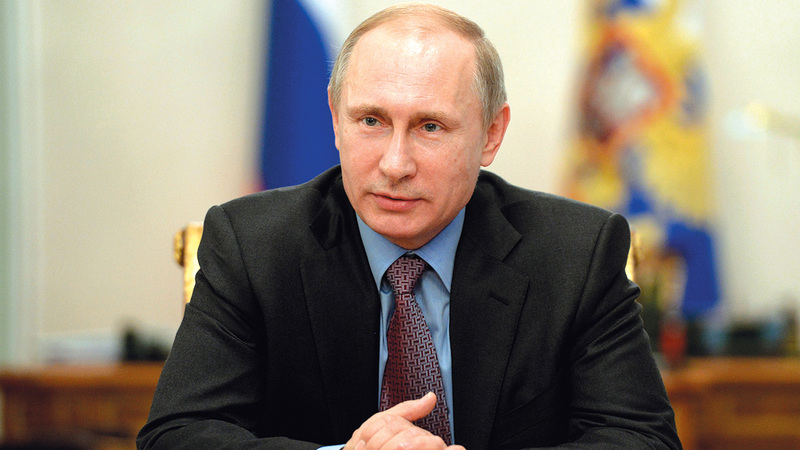 بوتين وصف في خطاب أمام البرلمان الروسي عام 2018 نظام «افنغارد» الصاروخي بأنه يعتبر «منيعاً» عملياً أمام الدفاعات الغربية.   أرشيفية