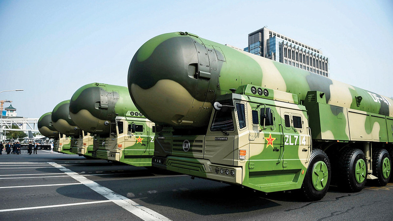 زادت الصين من حجم ترسانتها النووية في السنوات الأخيرة.   أرشيفية