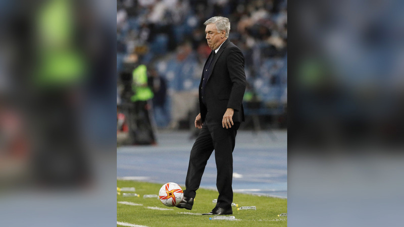 مدرب ريال مدريد كارلو أنشيلوتي. 	 أ.ف.ب