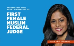 الصورة: أول امرأة مسلمة ترشح لمنصب القضاء الفيدرالي الأميركي.. نصرت تشودري