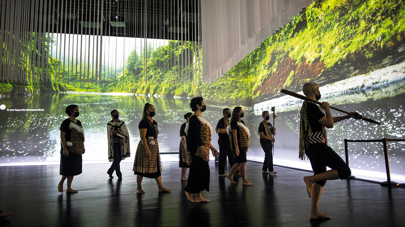 «رعاية الإنسان والمكان».. شعار الجناح النيوزيلندي.   من المصدر